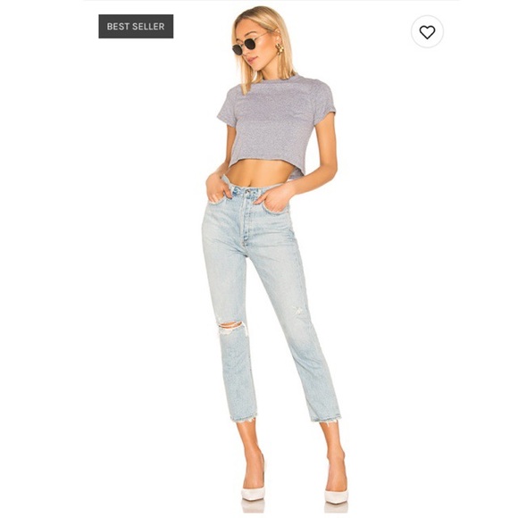 AGOLDE Riley High Rise Crop - Picture 4 of 4